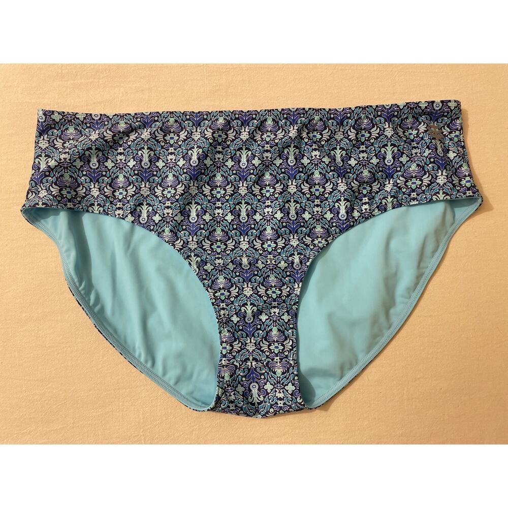 Coolibar UPF 50+ Women's Sz‎ L Medley Reversible Swim Bottoms Swimwear Summer